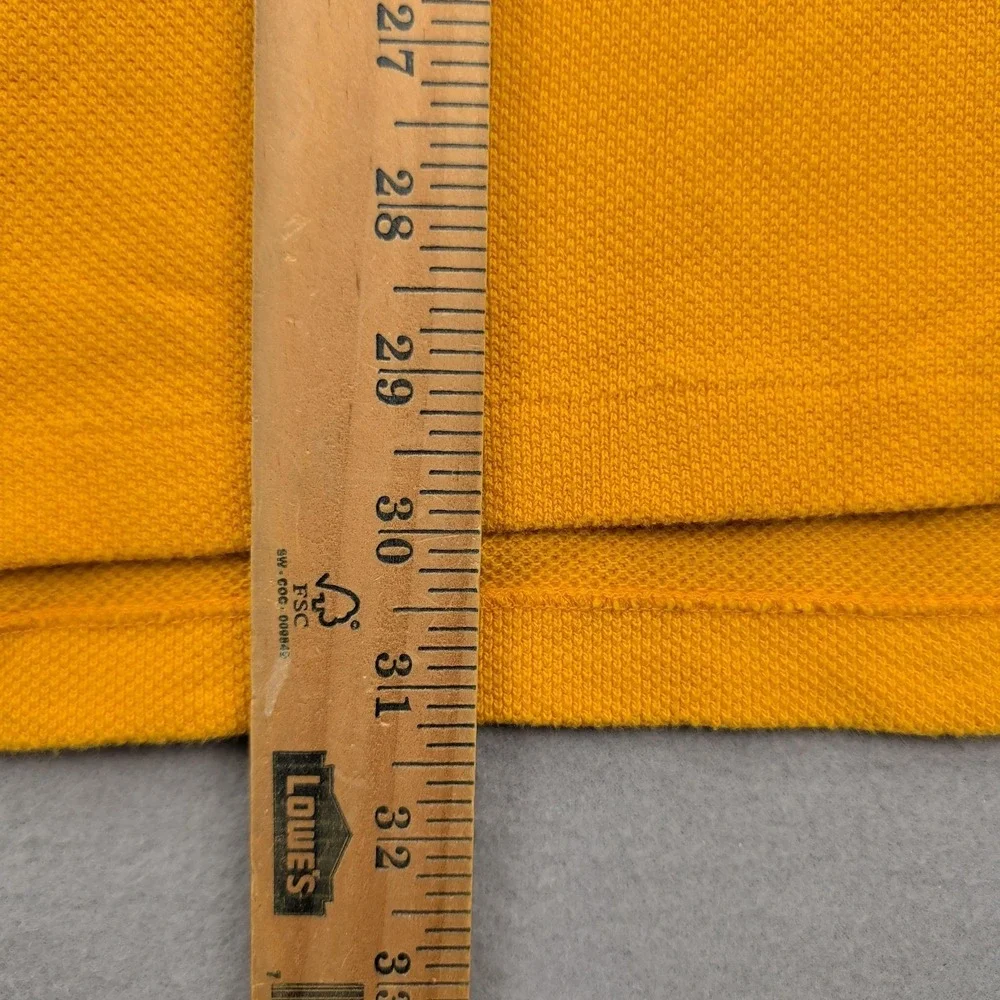 Polo Ralph Lauren Polo Shirt Mens XL Yellow Navy‎ Stripe Green Pony Pique Knit